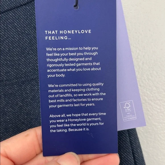 Honeylove EverReady Shaping Pants in Stormy Blue size Large NWT - Picture 5 of 11